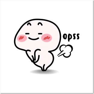 Opss cute meme Posters and Art